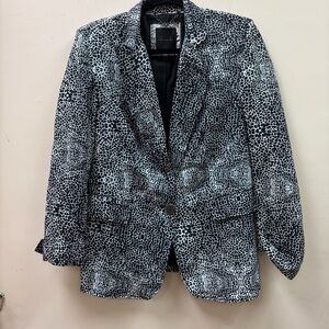 Kelly Wearstler Black and White Textured Blazer